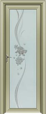 新弧亮光香檳平開門005