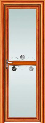 凹弧系列晶泳黃花梨平開門PK02