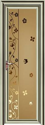 凹弧系列亮光香檳平開門PK004